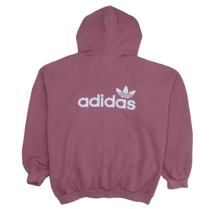 Womens UK Size 16 adidas Pink Pullover Hoodie