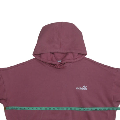 Womens UK Size 16 adidas Pink Pullover Hoodie