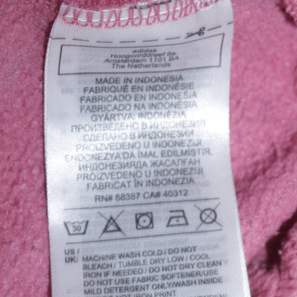Womens UK Size 16 adidas Pink Pullover Hoodie