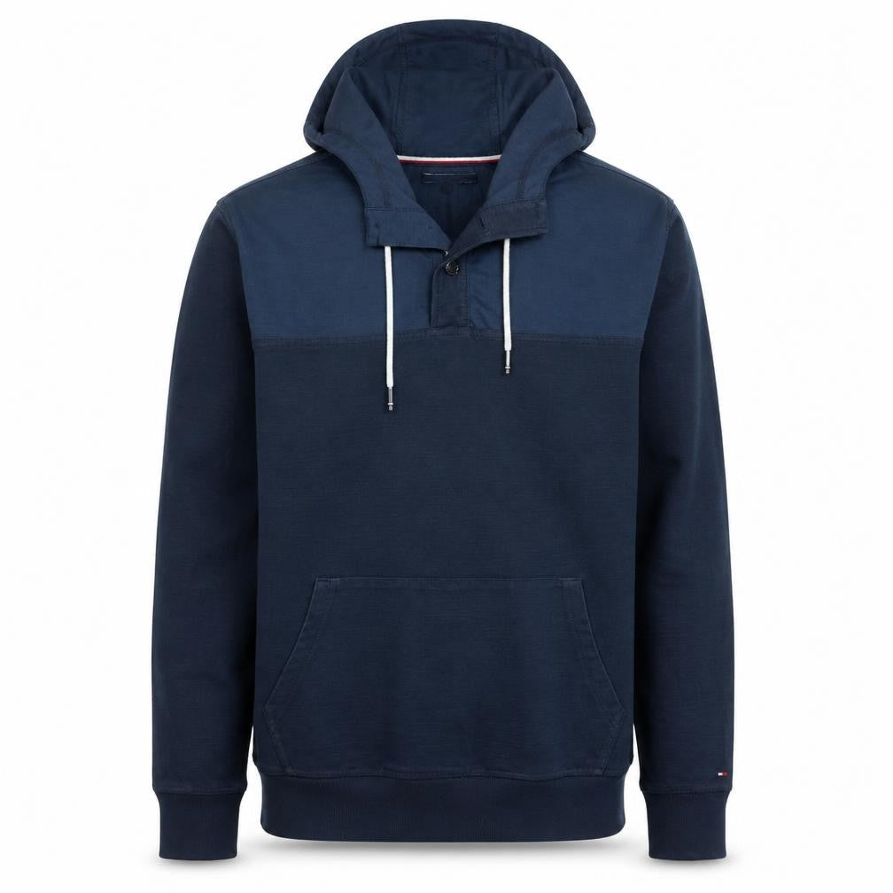 Mens UK Size L Tommy Hilfiger Blue Pullover Hoodie
