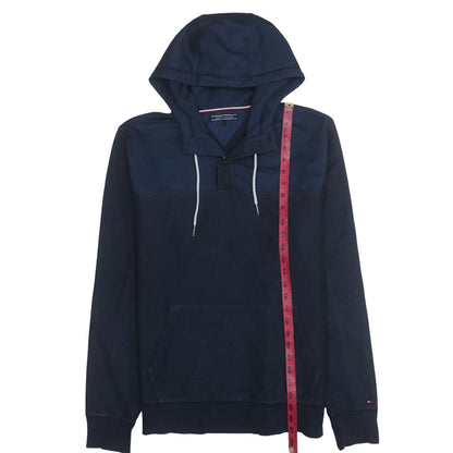Mens UK Size L Tommy Hilfiger Blue Pullover Hoodie