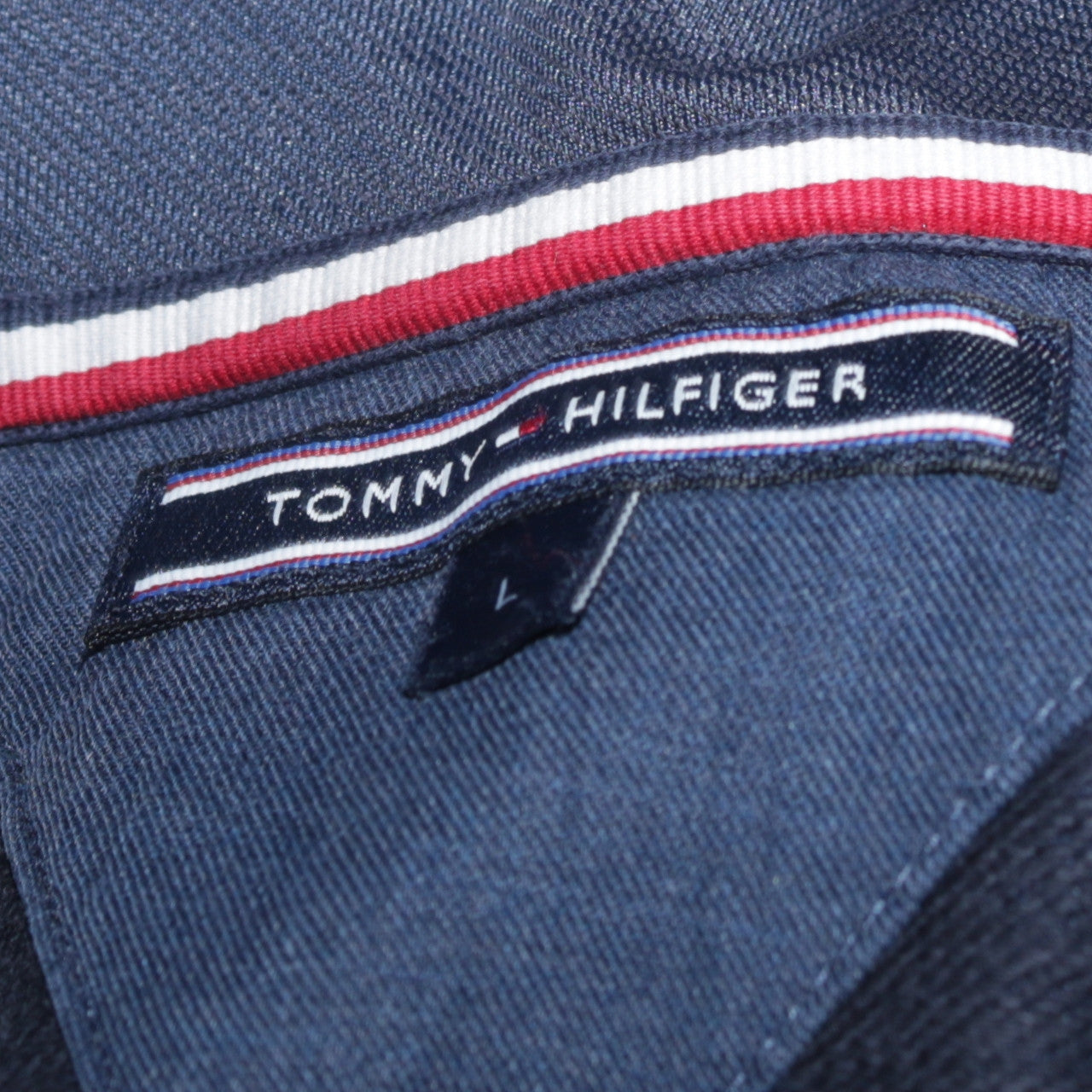 Mens UK Size L Tommy Hilfiger Blue Pullover Hoodie