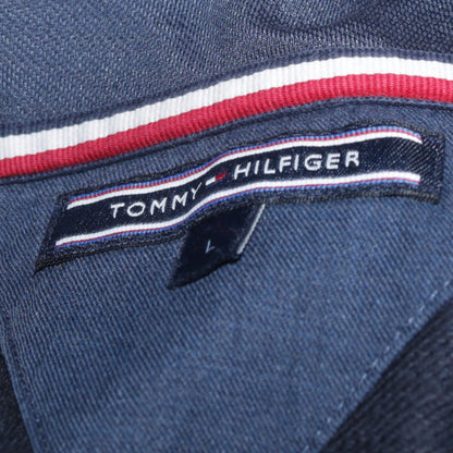 Mens UK Size L Tommy Hilfiger Blue Pullover Hoodie