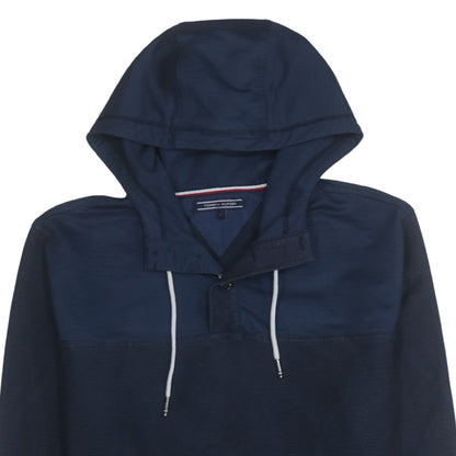 Mens UK Size L Tommy Hilfiger Blue Pullover Hoodie