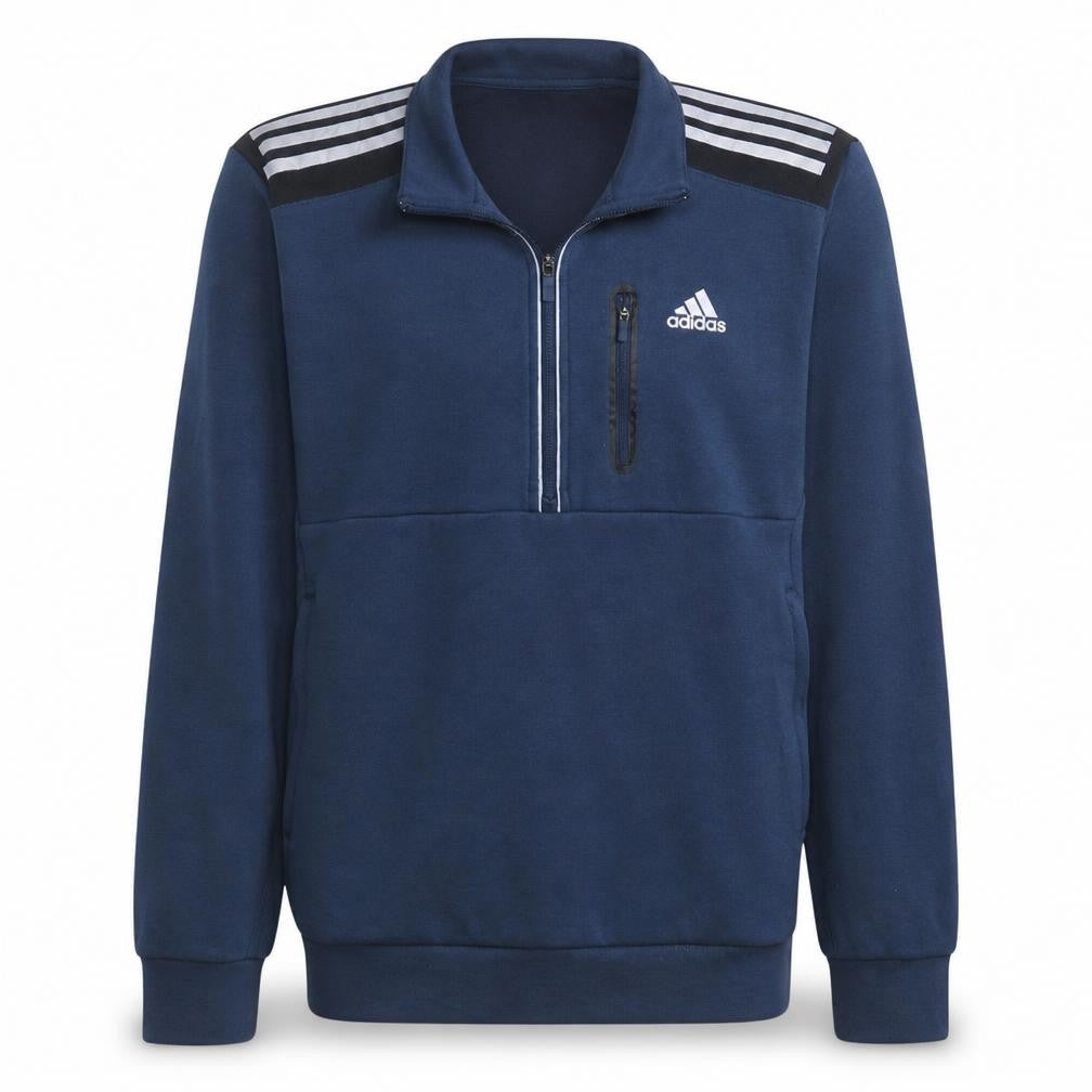 Mens UK Size S adidas Blue 1/2 Zip Sweatshirt