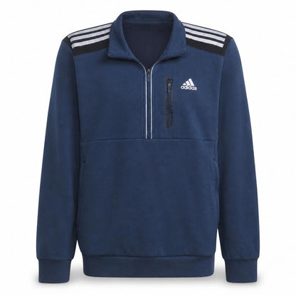 Mens UK Size S adidas Blue 1/2 Zip Sweatshirt