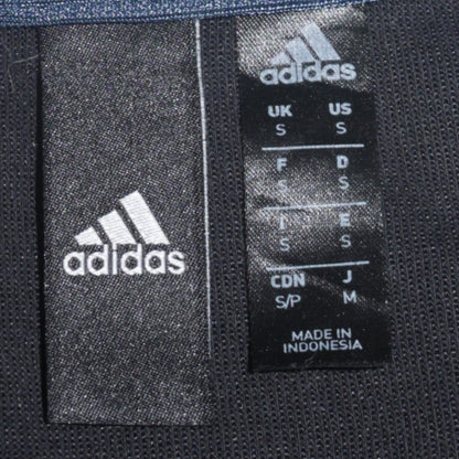 Mens UK Size S adidas Blue 1/2 Zip Sweatshirt