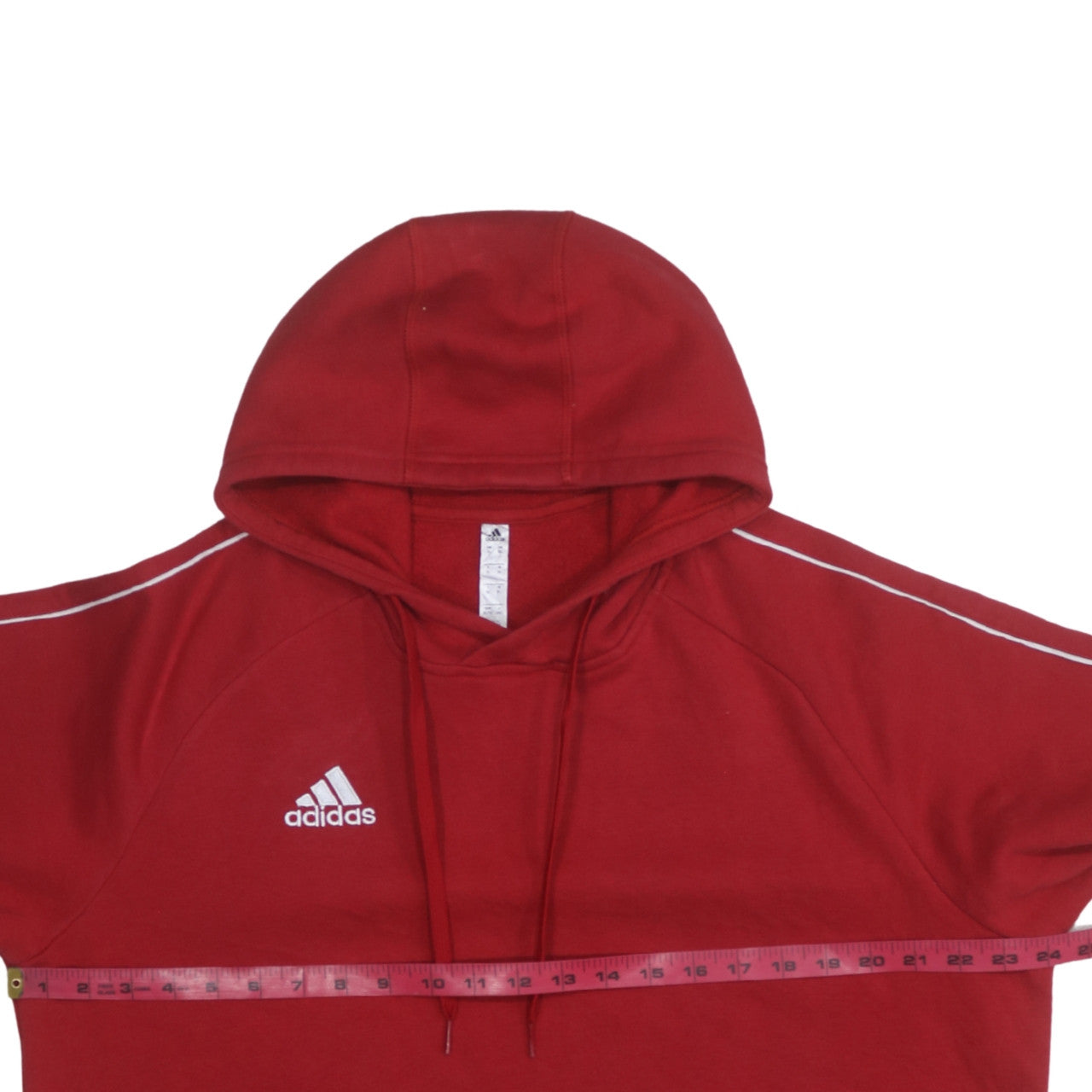 Mens UK Size XL adidas Red Pullover Hoodie