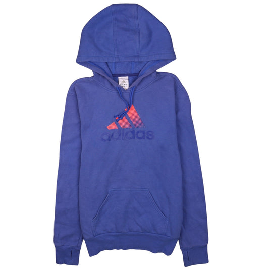 Womens UK Size S adidas Blue Pullover Hoodie