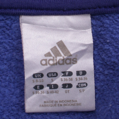 Womens UK Size S adidas Blue Pullover Hoodie
