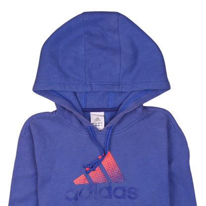 Womens UK Size S adidas Blue Pullover Hoodie
