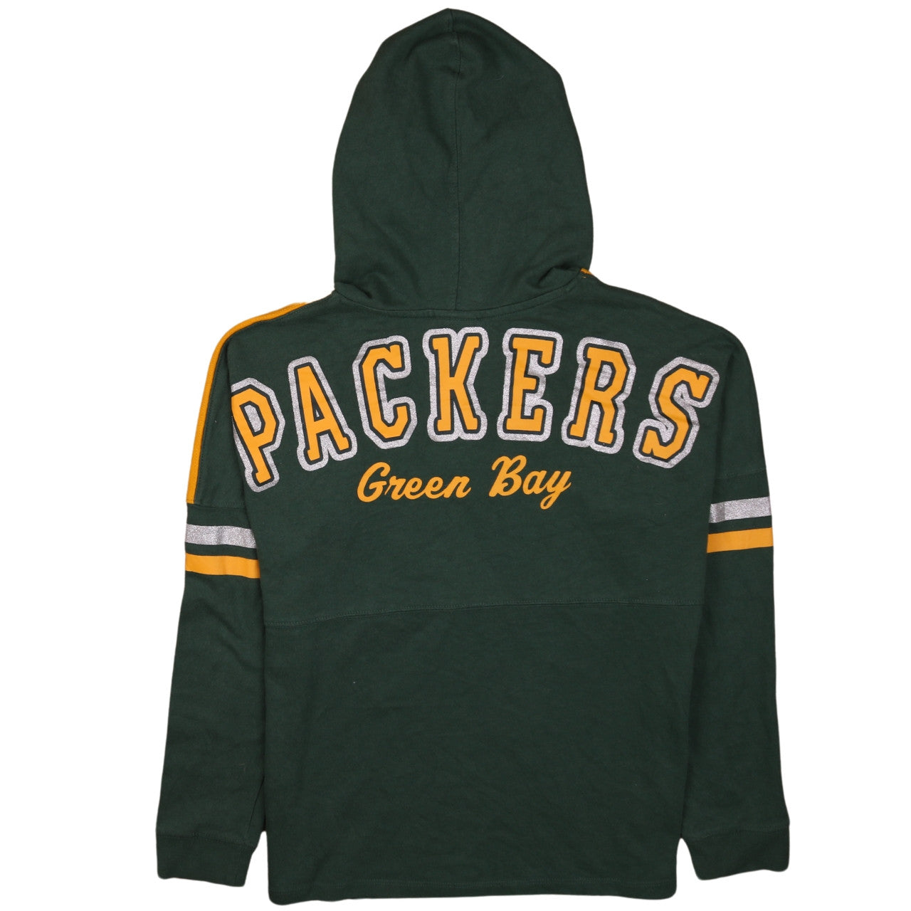 Girls UK Size 13 Years NFL Apparel Green Henley Hoodie