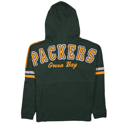 Girls UK Size 13 Years NFL Apparel Green Henley Hoodie
