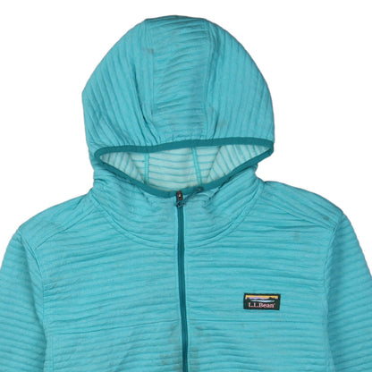 Unisex Adults UK Size XL L.L.Bean Blue Full Zip Hoodie