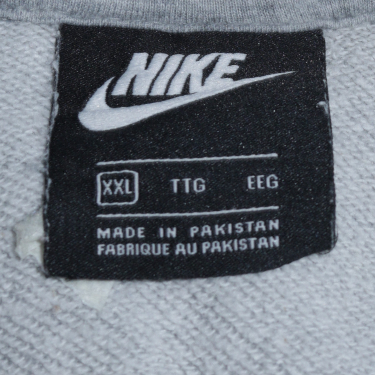 Mens UK Size 2XL Nike Grey Pullover Hoodie