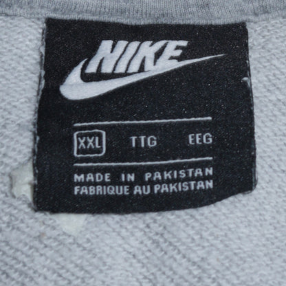 Mens UK Size 2XL Nike Grey Pullover Hoodie