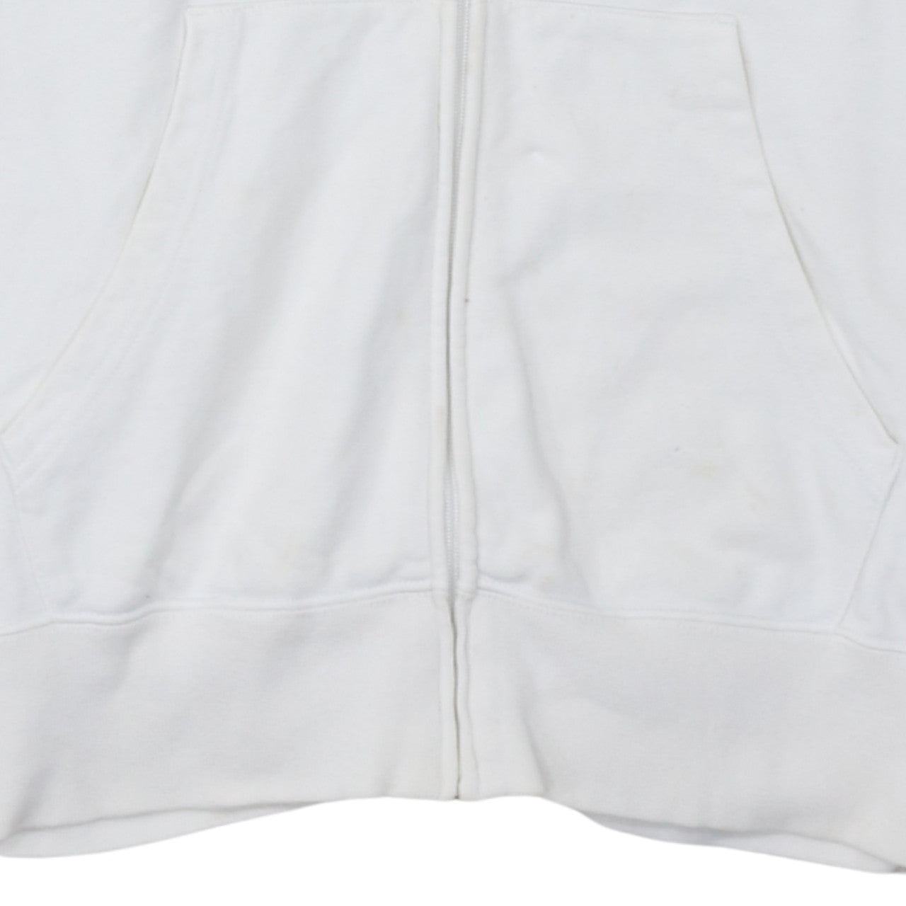 Mens UK Size XL Champion White Full Zip Hoodie