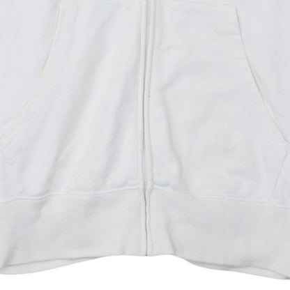 Mens UK Size XL Champion White Full Zip Hoodie
