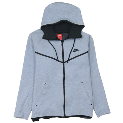 Mens UK Size L Nike Grey Full Zip Hoodie