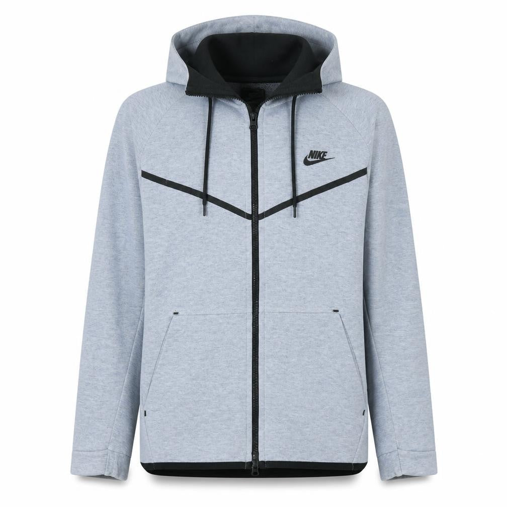 Mens UK Size L Nike Grey Full Zip Hoodie