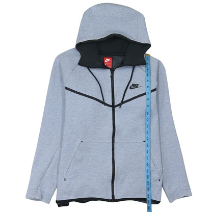 Mens UK Size L Nike Grey Full Zip Hoodie