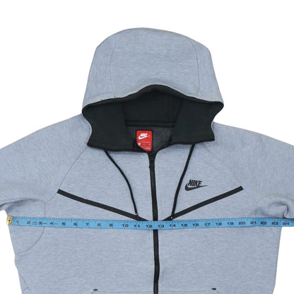 Mens UK Size L Nike Grey Full Zip Hoodie
