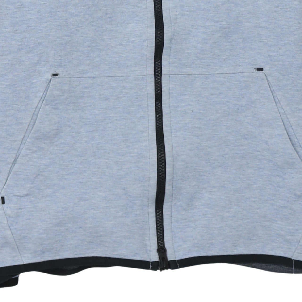 Mens UK Size L Nike Grey Full Zip Hoodie