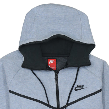 Mens UK Size L Nike Grey Full Zip Hoodie