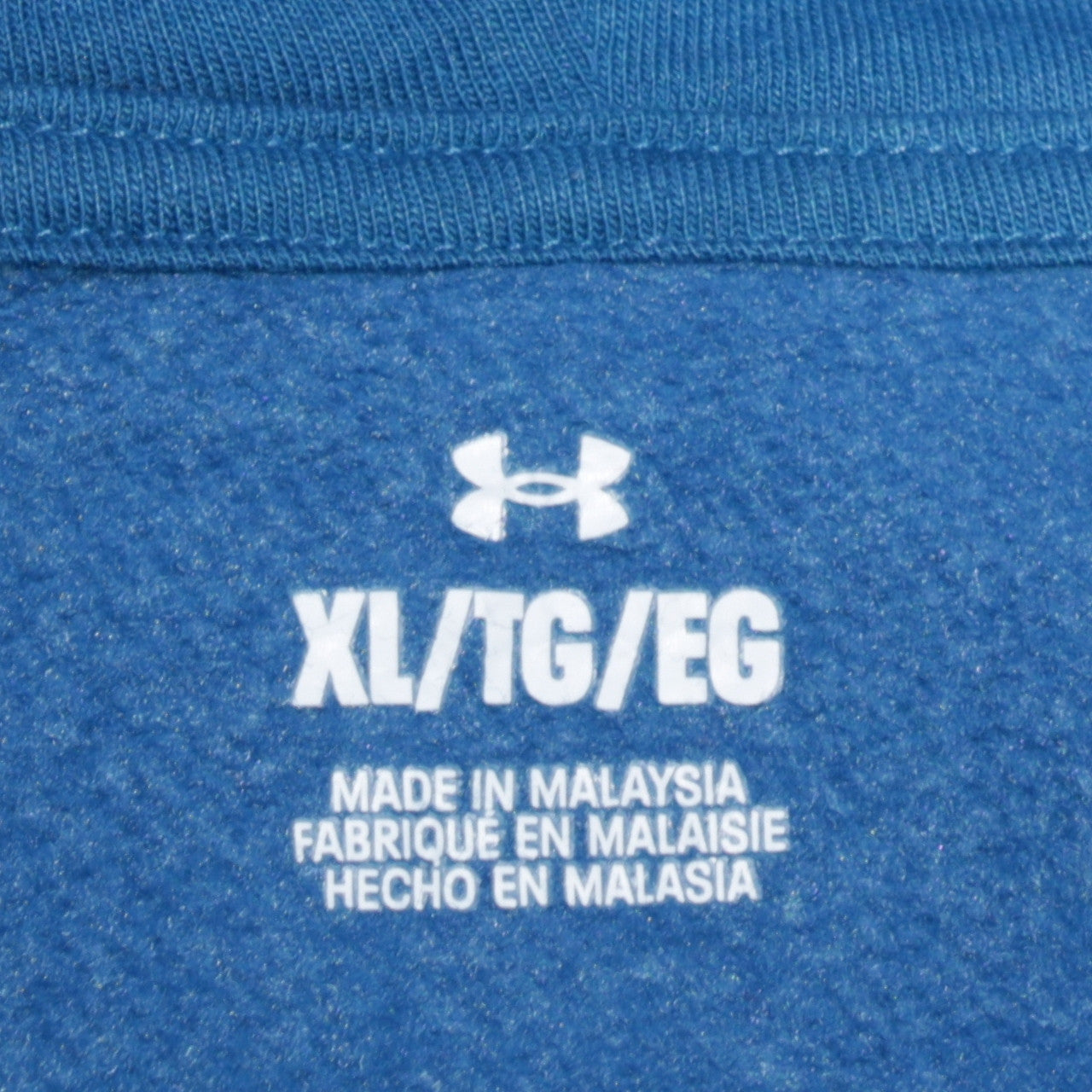 Mens UK Size XL Under armour Blue Pullover Hoodie