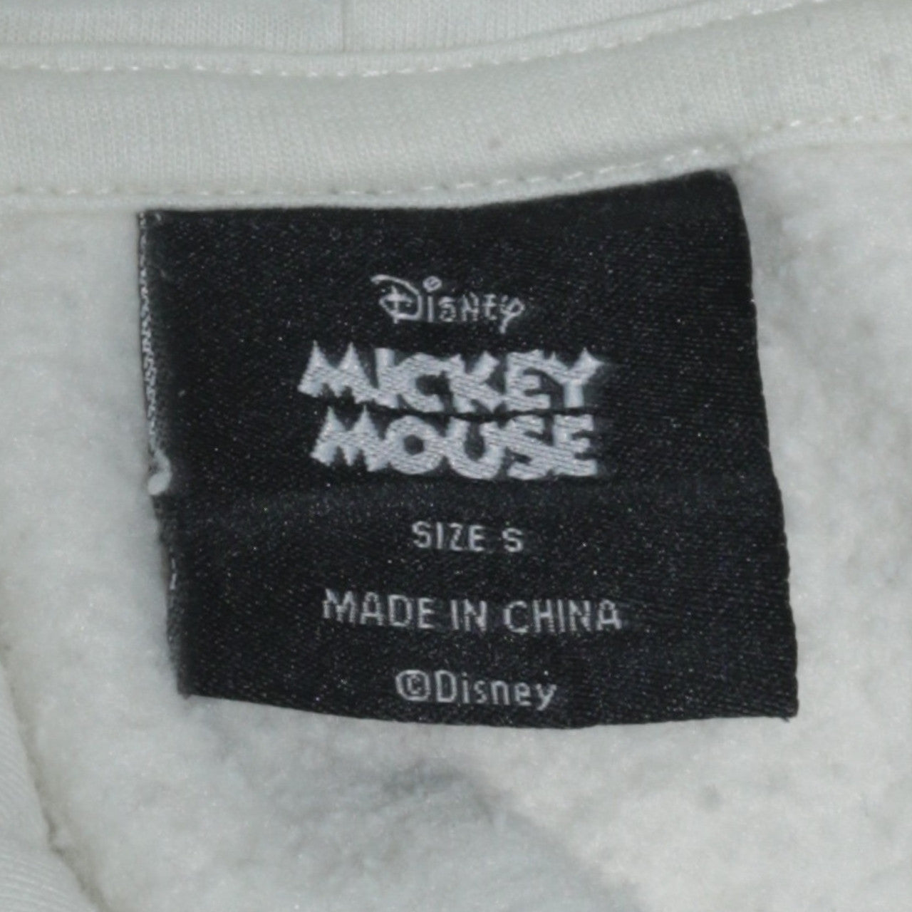 Mens UK Size S Disney White Pullover Hoodie