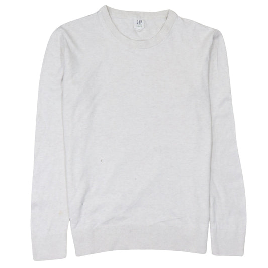 Mens UK Size S Gap White Pullover Jumper