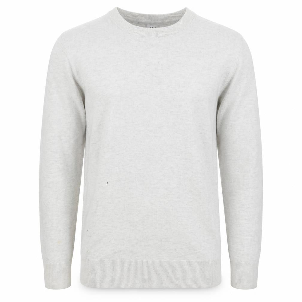 Gap Men’s White Cotton Crew Neck Pullover Jumper Size S
