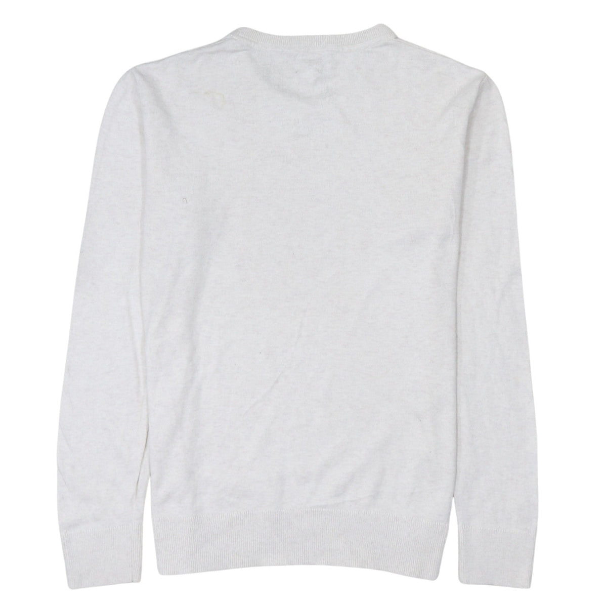 Gap Men’s White Cotton Crew Neck Pullover Jumper Size S