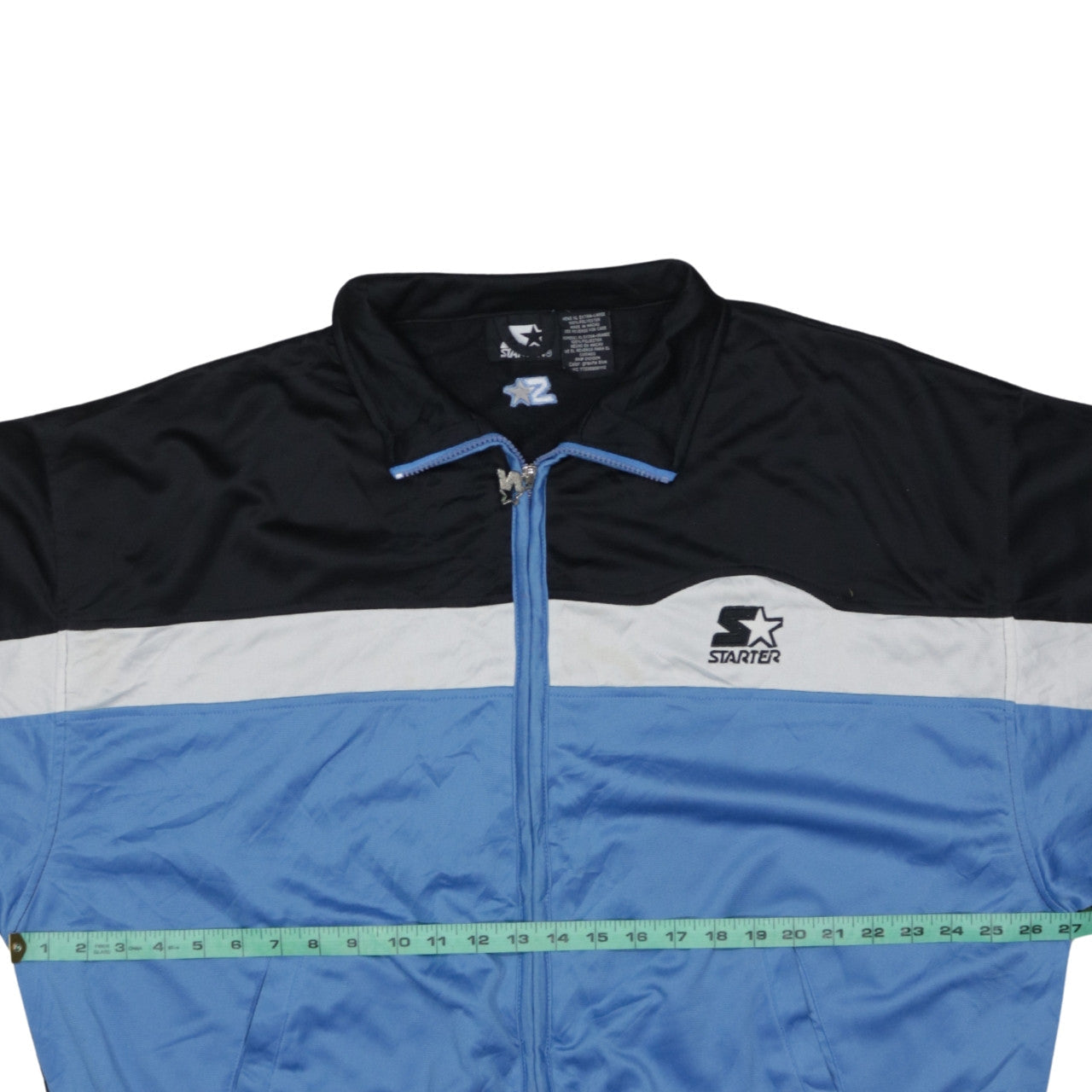 Mens UK Size XL Starter Blue Full Zip Sweatshirt