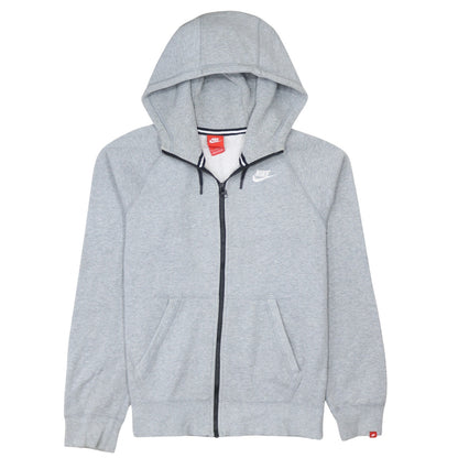 Mens UK Size S Nike Grey Full Zip Hoodie