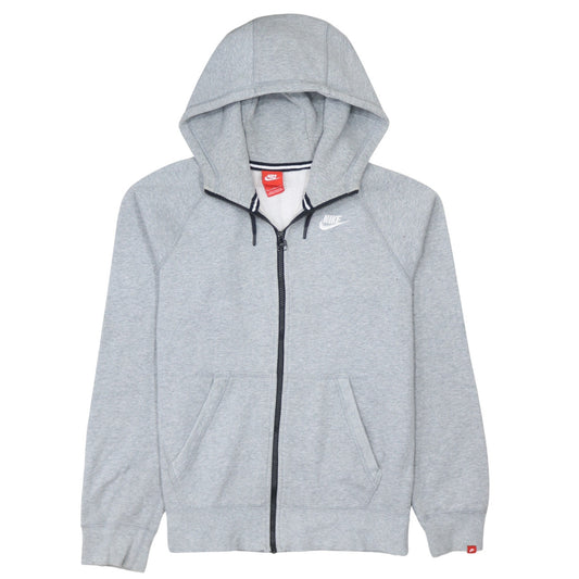 Mens UK Size S Nike Grey Full Zip Hoodie