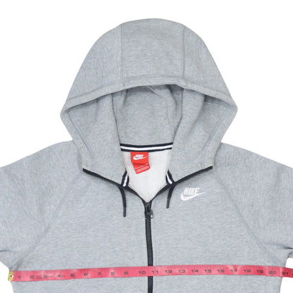 Mens UK Size S Nike Grey Full Zip Hoodie