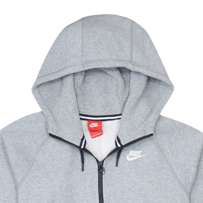 Mens UK Size S Nike Grey Full Zip Hoodie
