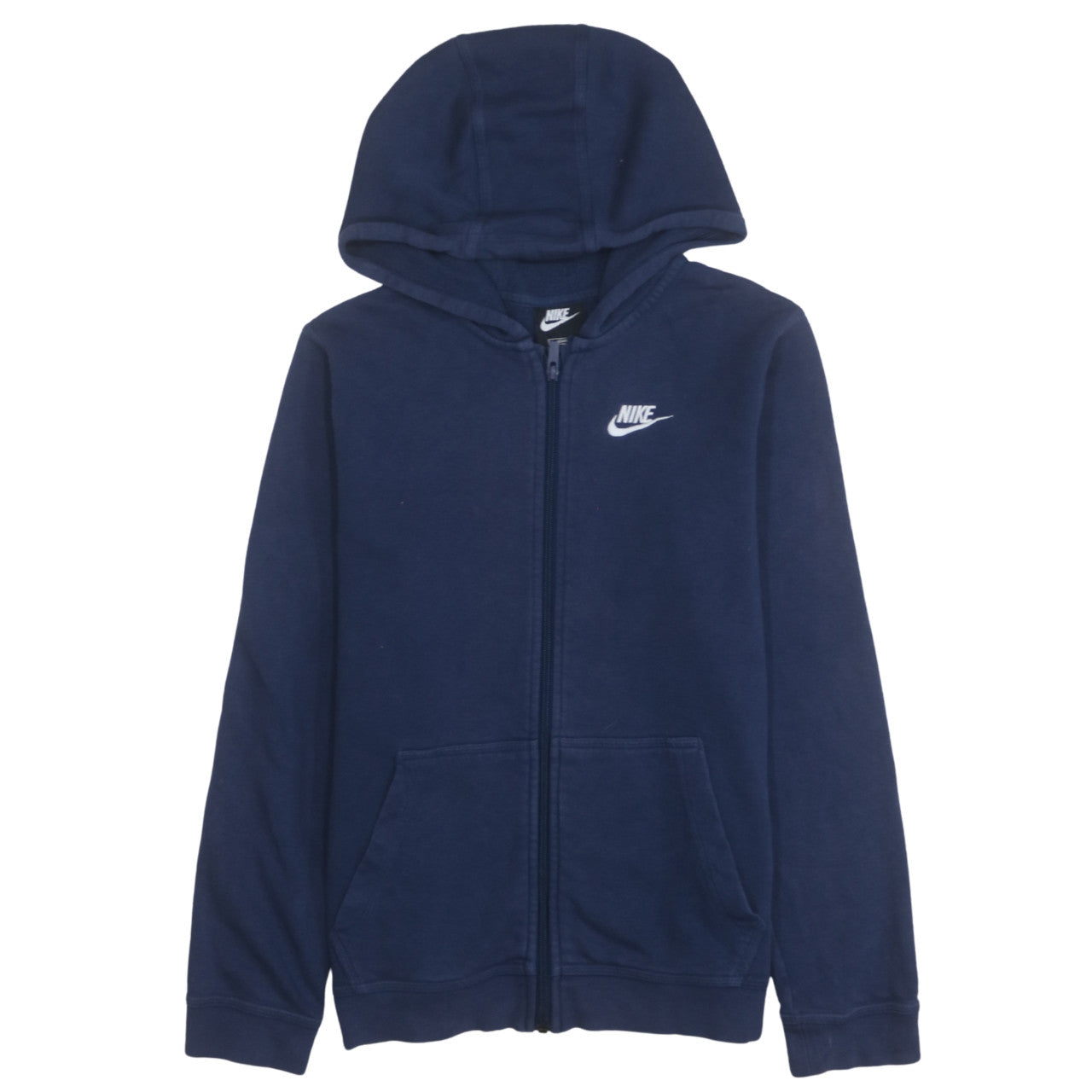 Teens UK Size XL Nike Blue Full Zip Hoodie