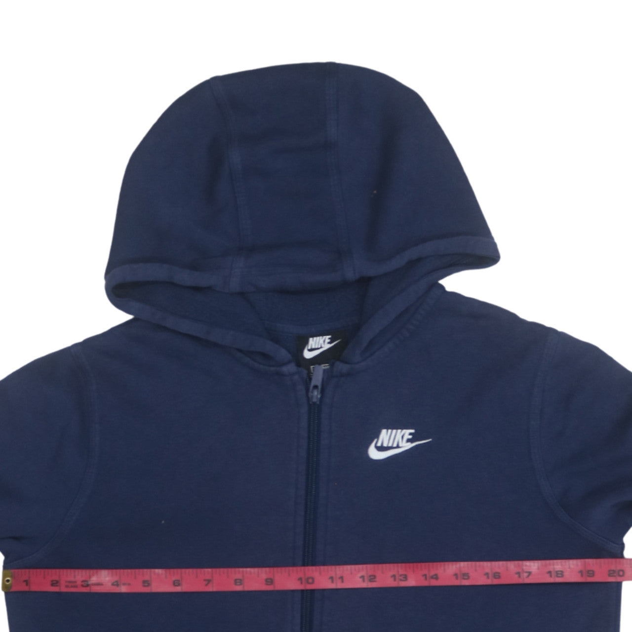 Teens UK Size XL Nike Blue Full Zip Hoodie