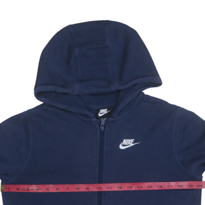 Teens UK Size XL Nike Blue Full Zip Hoodie