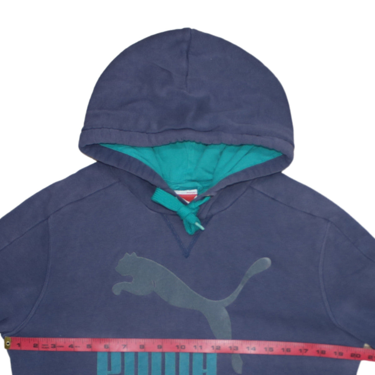 Mens UK Size S PUMA Blue Pullover Hoodie