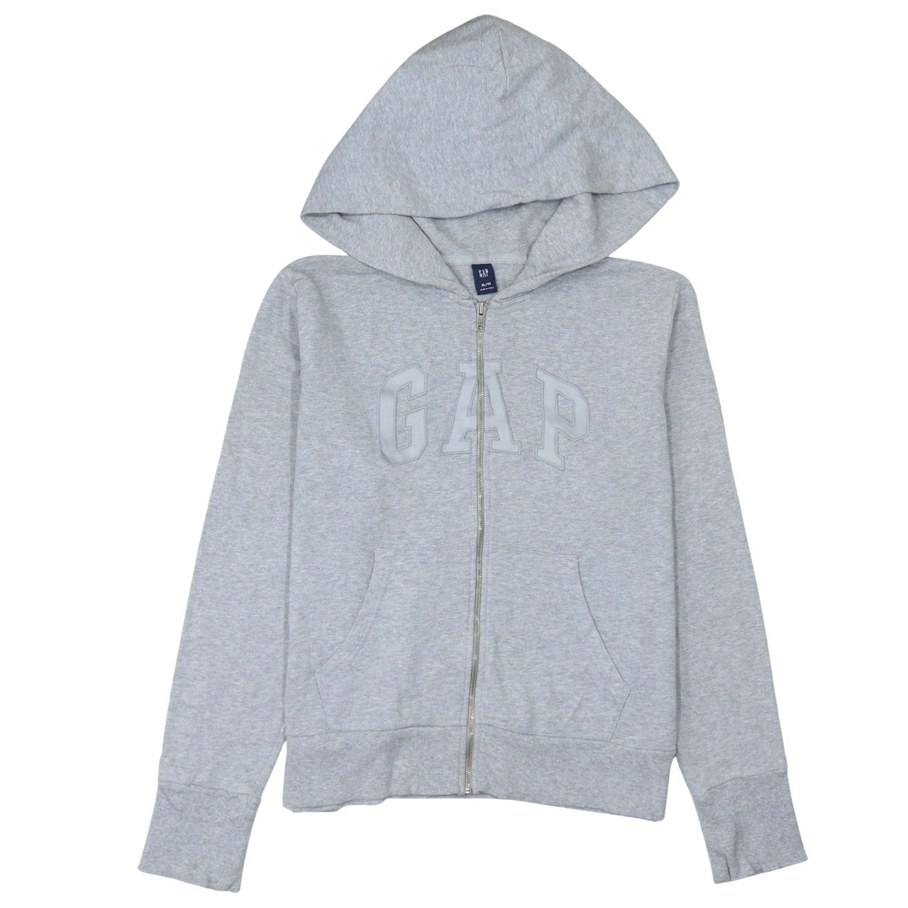 Mens UK Size XL Gap Grey Full Zip Hoodie