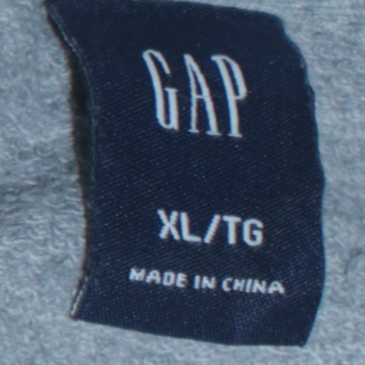 Mens UK Size XL Gap Grey Full Zip Hoodie