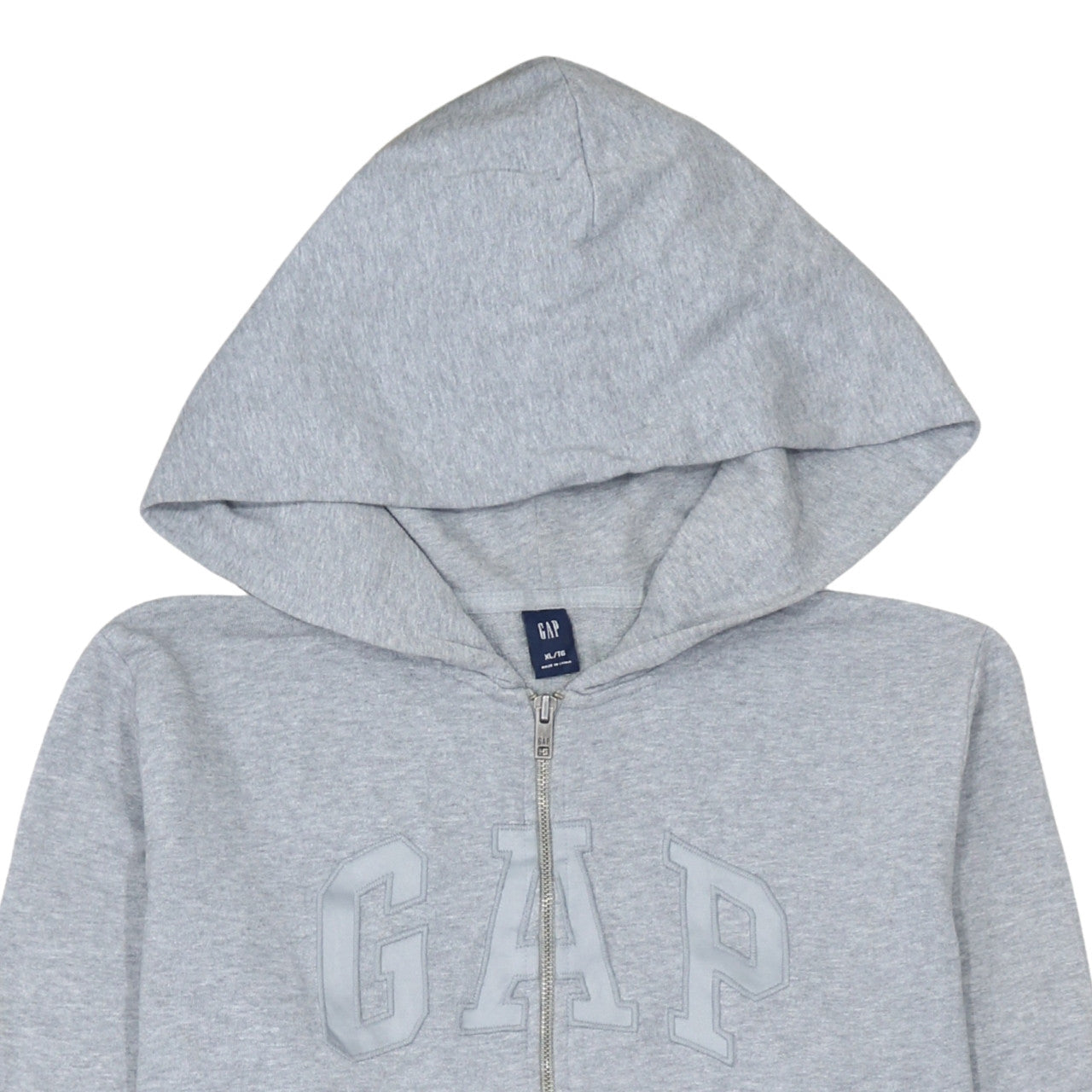 Mens UK Size XL Gap Grey Full Zip Hoodie