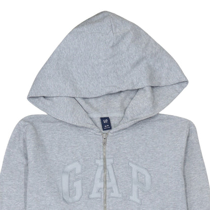 Mens UK Size XL Gap Grey Full Zip Hoodie