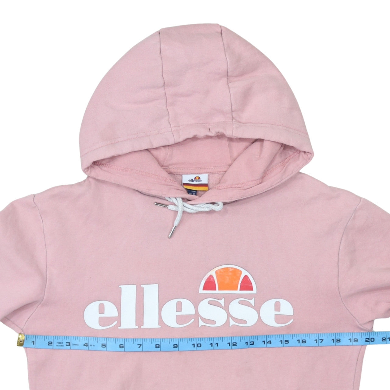 Womens UK Size 8 ellesse Pink Pullover Hoodie