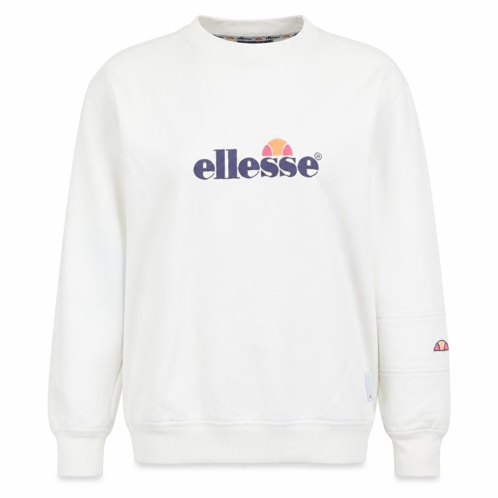 Womens UK Size S ellesse White Pullover Sweatshirt