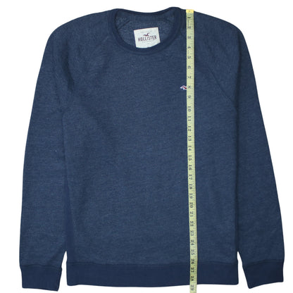 Mens UK Size XL Hollister Blue Pullover Sweatshirt
