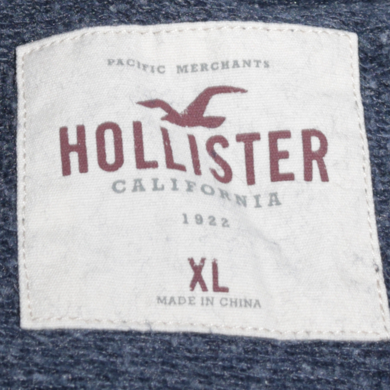 Mens UK Size XL Hollister Blue Pullover Sweatshirt